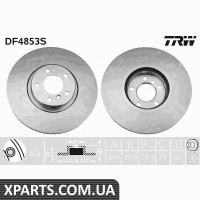 Диск гальмівний BMW X5 X6 передн. вент. TRW DF4853S