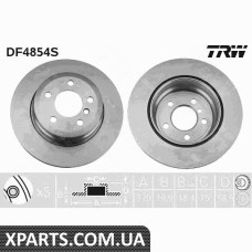 Диск гальмівний BMW X5 E7007TY TRW DF4854S