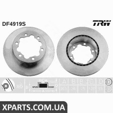 Диск тормозной VW CRAFTER задн. вент. TRW DF4919S