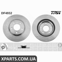 Диск гальмівний JEEP COMPASS06-TRW DF4932 Диск гальмівний JEEP COMPASS06-TRW DF4932