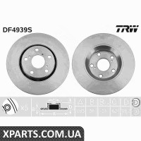 Диск гальмівний TOYOTA AURIS COROLLA передн. вент. TRW DF4939S