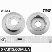 Диск гальмівний MITSUBISHI OUTLANDER TRW DF4963