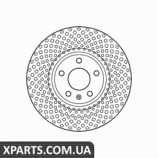 Диск гальмівний AUDI A407PRZУD TRW DF6015S