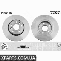 Диск гальмівний TRW DF6110