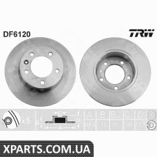 Диск тормозной RENAULT MASTER III10TY TRW DF6120