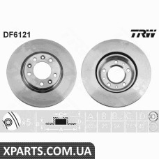 Диск тормозной TRW DF6121