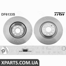 Диск гальмівний VW PASSAT10-TRW DF6133S