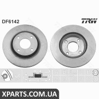 Диск гальмівний NISSAN TIIDA07-10 PRZУD TRW DF6142