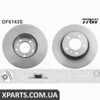 Диск гальмівний BMW 1 F2011-PRZУD TRW DF6143S