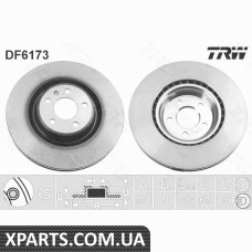 Диск гальмівний FIAT SEDICI TRW DF6173