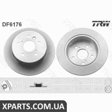 Диск гальмівний TOYOTA CAMRY06TY TRW DF6176