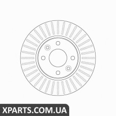 Диск гальмівний LUCAS DACIA DOKKER 1.5DCI 75KM 121.6 83KM 12-TRW DF6186