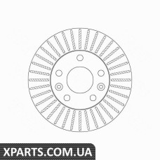 Диск гальмівний DACIA DUSTER10PRZУD TRW DF6200