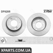 Диск гальмівний SSANGYONG REXTON TRW DF6205