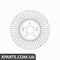 Диск тормозной HYUNDAI SANTA FE II06PRZУD TRW DF6222