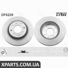 Диск гальмівний KIA CERATO04-09 TRW DF6229