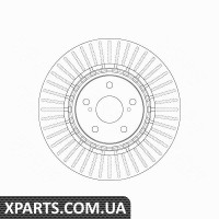 Диск гальмівний TOYOTA RAV 4 IV12PRZУD TRW DF6265