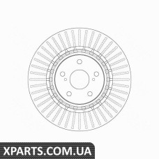 Диск тормозной TOYOTA RAV 4 IV12PRZУD TRW DF6265