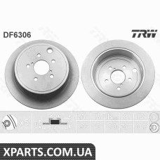 Диск гальмівний SUBARU LEGACY V TRW DF6306
