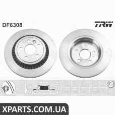 Диск гальмівний VOLVO XC6008TY TRW DF6308