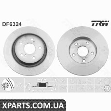 Диск тормозной TOYOTA AVENSIS09TY TRW DF6324