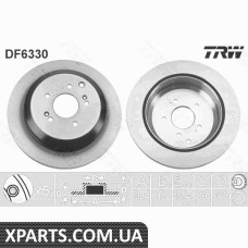 Диск гальмівний HYUNDAI IX5508-TY TRW DF6330