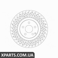 Диск тормозной MERCEDES R230 SL-KLASA00-05 TRW DF6433S