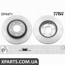 Диск гальмівний NISSAN JUKE10PRZOD TRW DF6471