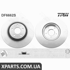 Диск гальмівний FORD KUGA13PRZУD TRW DF6662S
