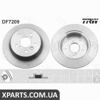 Диск гальмівний LEXUS RX300 00-03 TY TRW DF7209