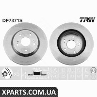 Диск гальмівний SUZUKI GRAND VITARA05-TRW DF7371S