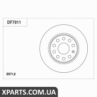 Диск гальмівний VW GOLF VI08TY TRW DF7911