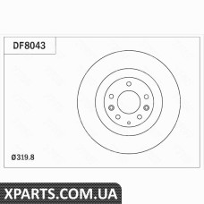 Диск тормозной MAZDA CX-907PRZУD TRW DF8043