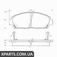 Комплект гальмівних колодок дискове гальмо TRW GDB1061