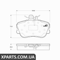 Комплект гальмівних колодок дискове гальмо TRW GDB1094