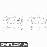 Комплект гальмівних колодок дискове гальмо TRW GDB1139