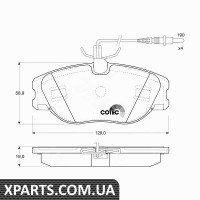 Комплект гальмівних колодок дискове гальмо TRW GDB1148