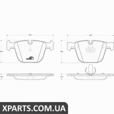 Комплект гальмівних колодок дискове гальмо TRW GDB1502