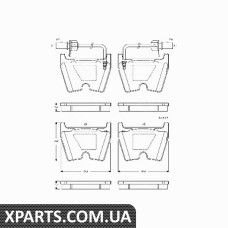 Колодка гальм. AUDI A6 передн. TRW GDB1507