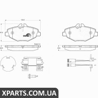 Комплект гальмівних колодок дискове гальмо TRW GDB1542