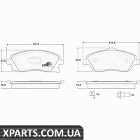 Комплект гальмівних колодок дискове гальмо TRW GDB1570 Комплект гальмівних колодок дискове гальмо TRW GDB1570
