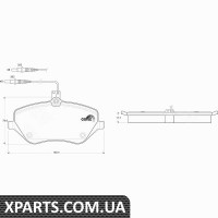 Комплект гальмівних колодок дискове гальмо TRW GDB1595
