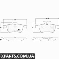 Комплект гальмівних колодок дискове гальмо TRW GDB1621