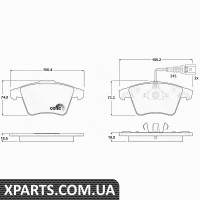 Комплект гальмівних колодок дискове гальмо TRW GDB1651