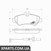 Комплект гальмівних колодок дискове гальмо TRW GDB1697