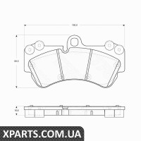 Комплект гальмівних колодок дискове гальмо TRW GDB1720 Комплект гальмівних колодок дискове гальмо TRW GDB1720
