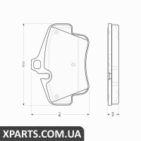 Комплект гальмівних колодок дискове гальмо TRW GDB1758 Комплект гальмівних колодок дискове гальмо TRW GDB1758