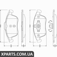 Комплект гальмівних колодок дискове гальмо TRW GDB1790