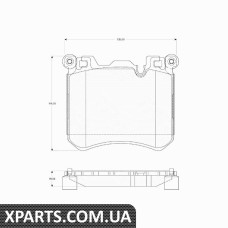 Колодки тормозные дисковые комплект BMW X5 F1512PRZУD TRW GDB1826