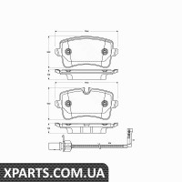 Комплект гальмівних колодок дискове гальмо TRW GDB1902 Комплект гальмівних колодок дискове гальмо TRW GDB1902